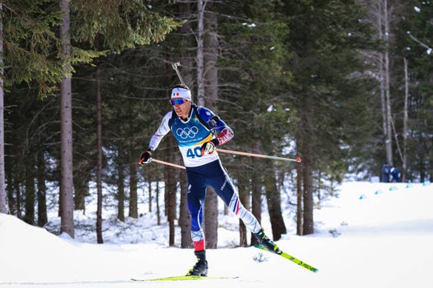 Antholz, Italien 13. Februar 2026: Biathlon Sprint Männer 10 km - Olympia 2026 Im Bild: Quentin Fillon Maillet (FRA) Anterselva Biathlon Arena *** Antholz, Italy 13 February 2026 Biathlon Sprint Men 10 km Olympic Games 2026 In the picture Quentin Fillon Maillet FRA Anterselva Biathlon Arena Copyright: xFotostandx xHettichx