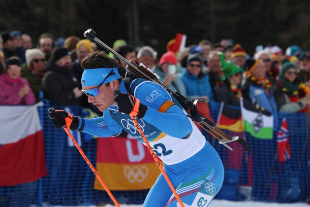 Olympic Games, Olympische Spiele, Olympia, OS Milan Cortina 2026, Biathlon Men s 10km Sprint, Tommaso Giacomel (ITA), Anterselva, Italy, February 13, 2026. Photo Felice Calabro  Copyright: xFelicexCalabro x xipa-agency.netx xFELICExCALABRO x IPA_Agency_IPA71436885
