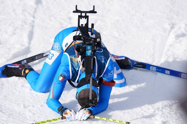 Italy s Nicola Romanin during the men s 10-kilometer sprint biathlon race at the Milano Cortina 2026 Winter Olympics, in Anterselva (Italy) February 13, 2026 (Photo Davide Spada LaPresse)  Copyright: xDavidexSpada LaPressex