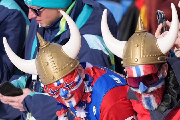 Supporters during the men s 10-kilometer sprint biathlon race at the Milano Cortina 2026 Winter Olympics, in Anterselva (Italy) February 13, 2026 (Photo Davide Spada LaPresse)  Copyright: xDavidexSpada LaPressex