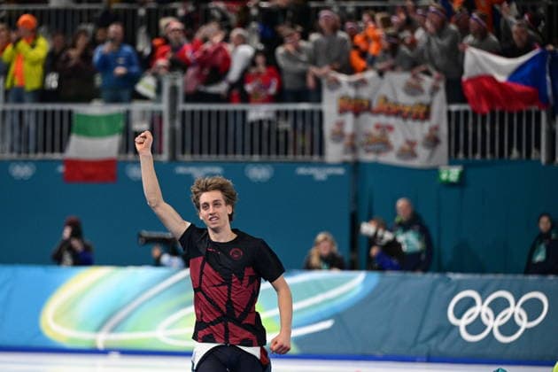 XXV Winter Olympic Games, Olympische Spiele, Olympia, OS in Milan, Italy, on February 13, 2026. Speed skating, Eisschnelllauf Men s 10000m. Metodej Jilek from Czech Republic celebrates victory. (CTKxPhoto MichalxKamaryt) CTKPhotoP2026021308681  CTKPhotoP2026021308681