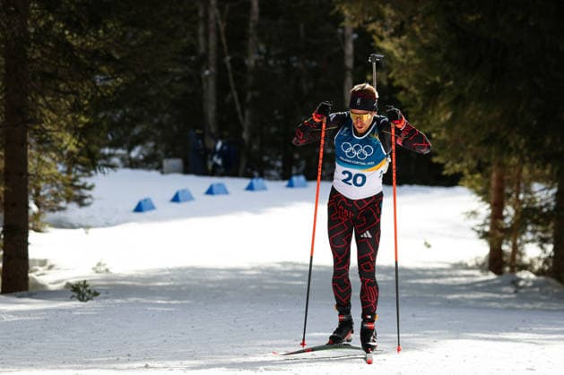 Antholz, Italien 13. Februar 2026: Biathlon Sprint Männer 10 km - Olympia 2026 Im Bild: David Zobel (GER) Anterselva Biathlon Arena *** Antholz, Italy 13 February 2026 Biathlon Sprint Men 10 km Olympia 2026 In the picture David Zobel GER Anterselva Biathlon Arena Copyright: xFotostandx xHettichx