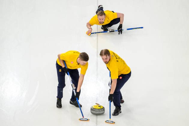 260213 Christoffer Sundgren, Niklas Edin and Rasmus Wrana compete in a men s round robin curling match between Canada and Sweden during day 7 of the 2026 Winter Olympics on February 13, 2026 in Cortina. Photo: Joel Marklund BILDBYRAN kod JM JM0792 bbeng curling Olympic Games, Olympische Spiele, Olympia, OS olympics winter olympics os ol olympiska spel vinter-os olympiske leker milano cortina 2026 milan cortina 2026 milano cortina 2026 olympic games milano cortina 2026 winter olympic games milano cortina-os milano cortina-ol vinter-ol sverige sweden *** 260213 Christoffer Sundgren, Niklas Edin and Rasmus Wrana compete in a men s round robin curling match between Canada and Sweden during day 7 of the 2026 Winter Olympics on February 13, 2026 in Cortina Photo Joel Marklund BILDBYRAN kod JM JM0792 bbeng curling olympic games olympics winter olympics os ol olympiska spel vinter os olympiske leker milano cortina 2026 milan cortina 2026 milano cortina 2026 olympic games milano cortina 2026 winter olympic games milano cortina os milano cortina ol vinter ol sverige sweden  Copyright: JOELxMARKLUND BB260213JM099