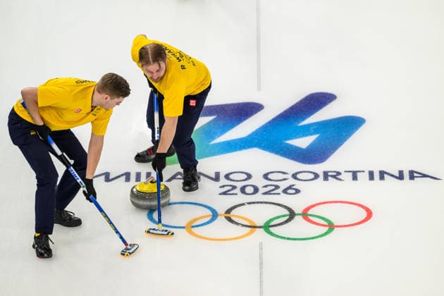 260213 Christoffer Sundgren and Rasmus Wrana of Sweden compete in a men s round robin curling match between Canada and Sweden during day 7 of the 2026 Winter Olympics on February 13, 2026 in Cortina. Photo: Joel Marklund BILDBYRAN kod JM JM0792 bbeng curling Olympic Games, Olympische Spiele, Olympia, OS olympics winter olympics os ol olympiska spel vinter-os olympiske leker milano cortina 2026 milan cortina 2026 milano cortina 2026 olympic games milano cortina 2026 winter olympic games milano cortina-os milano cortina-ol vinter-ol sverige sweden *** 260213 Christoffer Sundgren and Rasmus Wrana of Sweden compete in a men s round robin curling match between Canada and Sweden during day 7 of the 2026 Winter Olympics on February 13, 2026 in Cortina Photo Joel Marklund BILDBYRAN kod JM JM0792 bbeng curling olympic games olympics winter olympics os ol olympiska spel vinter os olympiske leker milano cortina 2026 milan cortina 2026 milano cortina 2026 olympic games milano cortina 2026 winter olympic games milano cortina os milano cortina ol vinter ol sverige sweden  Copyright: JOELxMARKLUND BB260213JM111