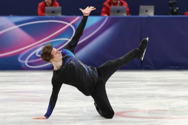 February 13, 2026, Milan, Lombardy, Italy: VLADIMIR SAMOILOV of Poland skates his Free Skating program in the Men Single Skating of the Figure skating, Eiskunstlauf at the Milano Cortina 2026 Winter Olympic Games, Olympische Spiele, Olympia, OS Milan Italy - ZUMAc179 20260213_oly_c179_180 Copyright: xMickaelxChavetx