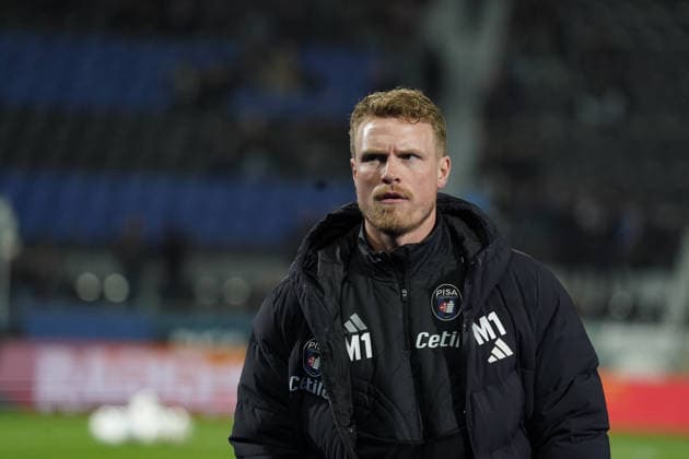Pisa s coach Oscar Hiljemark....During the Serie A soccer match between Pisa and Milan at the Cetilar Arena Romeo Anconetani Stadium in Pisa; Center West Italy; Tuesday February 13; 2026 ; Soccer  Copyright: xAlessandroxLaxRocca xLaPressex