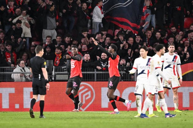 Stade Rennais FC v Paris Saint-Germain - Ligue 1 McDonald s 2025 2026 07 Breel EMBOLO (srfc) during the Ligue 1 McDonald s match between Rennes and Paris at Roazhon Park on February 13, 2026 in Rennes, France. Rennes France  Copyright: xFEPx 776348291