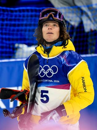 OLYMPICS - Winter Olympic Games, Olympische Spiele, Olympia, OS Milano Cortina 2026 LIVIGNO,ITALY,13.FEB.26 - OLYMPICS, SNOWBOARD - Winter Olympic Games Milano Cortina 2026, Snowboard Halfpipe, men, final. Image shows Valentino Guseli (AUS).  GEPAxpictures xWolfgangxGrebien