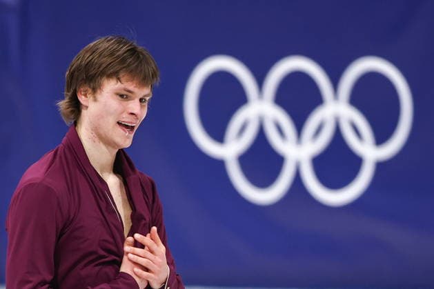 ITALY, MILAN - FEBRUARY 13, 2026: Figure skater Deniss Vasiljevs of Latvia performs during the men s free skating event at the 2026 Winter Olympic Games, Olympische Spiele, Olympia, OS at Milano Ice Skating Arena. Mikhail Tereshchenko TASS  88654049