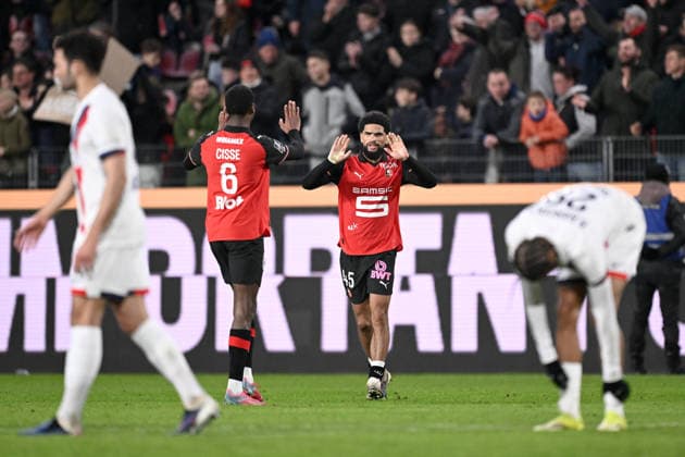 Stade Rennais FC v Paris Saint-Germain - Ligue 1 McDonald s 2025 2026 45 Mahdi CAMARA (srfc) during the Ligue 1 McDonald s match between Rennes and Paris at Roazhon Park on February 13, 2026 in Rennes, France. Rennes France  Copyright: xFEPx 776348291