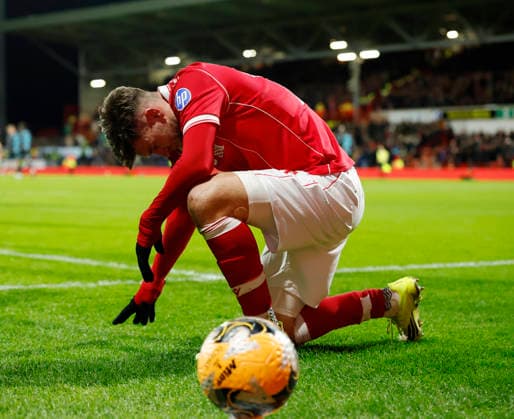 Wrexham, Wales, 13th February 2026. Josh Windass of Wrexham celebrates scoring the first goal during the Wrexham vs Ipswich Town FA Cup fourth round match at the SToK Car Ras, Wrexham. Picture credit should read: Cody Froggatt Sportimage EDITORIAL USE ONLY. No use with unauthorised audio, video, data, fixture lists, club league logos or live services. Online in-match use limited to 120 images, no video emulation. No use in betting, games or single club league player publications. SPI_028_CF_WREXHAM_V_IPSWICH SPI-4531-0027