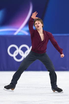 Winter Olympics - Men s Singles Free Skating Deniss Vasiljevs of Team Latvia competes in the Men s Singles Free Figure skating, Eiskunstlauf event on day seven of the Milano Cortina 2026 Winter Olympic Games, Olympische Spiele, Olympia, OS at Milano Ice Skating Arena on February 13, 2026 in Milan, Italy. Photo by Alexis Jumeau ABACAPRESS.COM Milan Italy  Copyright: xJumeauxAlexis ABACAx