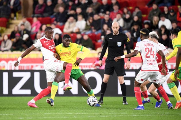 AS Monaco v FC Nantes - Ligue 1 McDonald s 2025 2026 21 Mohamed KABA (fcn) - 06 Denis ZAKARIA (asm) during the Ligue 1 McDonald s match between Monaco and Nantes at Stade Louis II on February 13, 2026 in Monaco, Monaco. Monaco Monaco  Copyright: xFEPx 776348284
