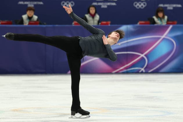 February 13, 2026, Milan, Italy: MAXIM NAUMOV (USA) during the men s Figure skating, Eiskunstlauf free skating program at the Milano Cortina 2026 Winter Olympic Games, Olympische Spiele, Olympia, OS Olympics 2026: Milano Cortina: Figure Skating Men s Free Skating  - ZUMAc179 20260213_oly_c179_210 Copyright: xMickaelxChavetx