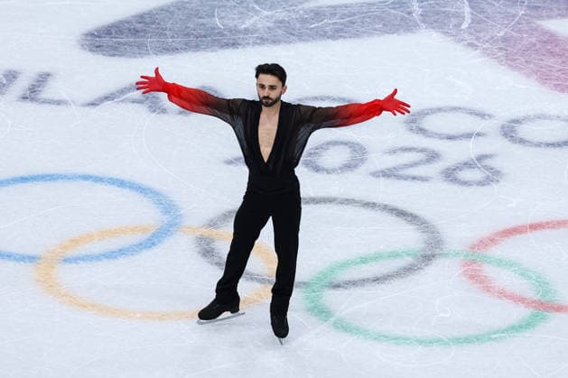 Kevin Aymoz (FRA) during the Olympic Winter games, Winterspiele,Spiele, Summer games Milano-Cortina 2026, Figure skating, Eiskunstlauf Men Single Free Skating on February 13, 2026 at Milano Ice Skating Arena in Milan, Italy  Copyright: xFabrizioxCarabelli IPAxSportx xipa-agency.netx xx IPA_71457266 IPA_Agency_IPA71457266