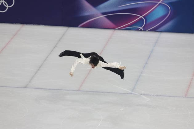 Figure skating, Eiskunstlauf - Milano Cortina 2026 Winter Olympics: Day 7 In Milan, Italy, on February 13, 2026, CHA Junhwan participates in Figure Skating Men Single Skating on day seven of the Milano Cortina 2026 Winter Olympic Games, Olympische Spiele, Olympia, OS at Milano Speed skating, Eisschnelllauf Stadium. Milano Italy  Copyright: xMattiaxMarteganix originalFilename:martegani-serieami260213_npx4p.jpg