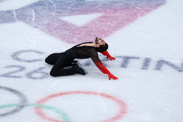 Kevin Aymoz (FRA) during the Olympic Winter games, Winterspiele,Spiele, Summer games Milano-Cortina 2026, Figure skating, Eiskunstlauf Men Single Free Skating on February 13, 2026 at Milano Ice Skating Arena in Milan, Italy  Copyright: xFabrizioxCarabelli IPAxSportx xipa-agency.netx xx IPA_71457305 IPA_Agency_IPA71457305
