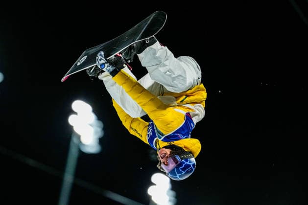 Milano Cortina 2026 Olympic Winter games, Winterspiele,Spiele, Summer games LIVIGNO, ITALY - FEBRUARY 13: Scotty James of Australia competes at the Men’s Halfpipe competition at the Milano Cortina 2026 Olympic Winter Games on February 13, 2026 Mine Kasapoglu Anadolu Livigno Italy. Editorial use only. Please get in touch for any other usage.  Copyright: x2026xAnadoluxMinexKasapoglux