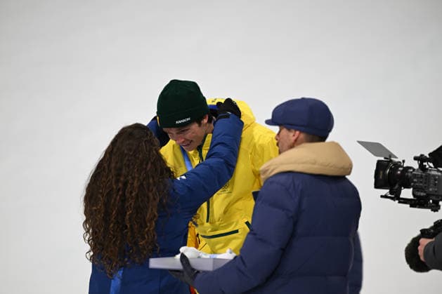 February 13, 2026, Livigno, Sondrio, Italy: Scotty James from Australia during the Winter Olympic Games, Olympische Spiele, Olympia, OS Milano Cortina 2026, in Livigno Snow Park , on February 13 2026, in Livigno, Italy Livigno Italy - ZUMAm345 20260213_oly_m345_072 Copyright: xFedericoxManonix