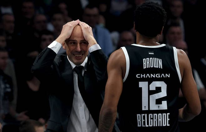 Partizan v Real Madrid, Euroleague, season 2025 2026, round 28 Belgrade, Serbia. 13th Feb, 2026. Partizan s head coach Joan Penarroya during Euroleague basketball match between Partizan and Real Madrid on February 13. 2026. in Belgrade, Serbia. Belgrade Serbia Copyright: xPedjaxMilosavljevic STARSPORTx