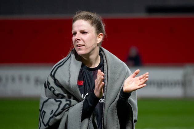 Deutschland: Fussball Google Pixel Frauen-Bundesliga 2025 2026 - Bayer 04 Leverkusen vs 1. FC Köln - 18. Spieltag - Ulrich-Haberland-Stadion (Leverkusen): Lilla Turanyi (Bayer 04 Leverkusen, 24) Copyright: xOrhanxHabashx
