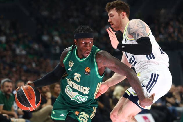 Sport Bilder des Tages EuroLeague Basketball, Panathinaikos AKTOR Athens vs Fenerbahce Beko Istanbul - Kendrick Nunn, 25 of Panathinaikos AKTOR Athens in action during the Euroleague regular season basketball match between Panathinaikos AKTOR Athens and Fenerbahce Beko Istanbul at Telekom Center Athens on February 13, 2026 in Athens, Greece. ATHENS Greece Copyright: xOnexInchxProductionsx 6850961