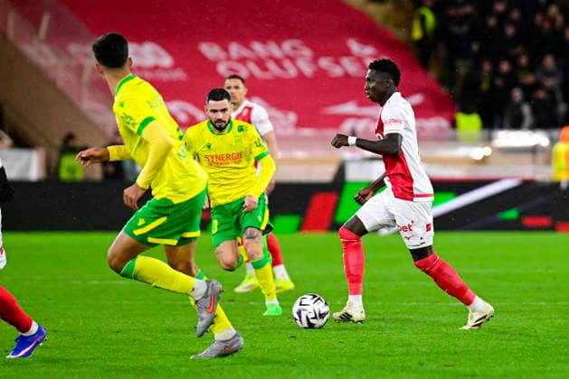 FOOTBALL : AS Monaco VS FC Nantes - Ligue 1 McDonald s - 13 02 2026 Lamine Camara (ASM) - Ligue 1 McDonald s match between AS Monaco and FC Nantes on February 13, 2026 at the Louis II Stadium in Monaco. MonacoMonaco  Copyright: xWilliamxCannarellax