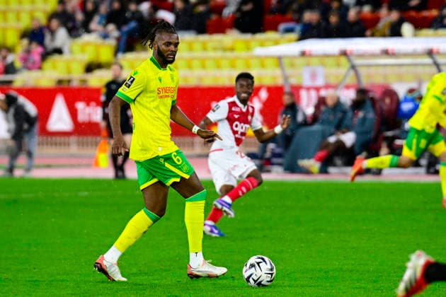 FOOTBALL : AS Monaco VS FC Nantes - Ligue 1 McDonald s - 13 02 2026 Chidozie Awaziem (FC Nantes) - Ligue 1 McDonald s match between AS Monaco and FC Nantes on February 13, 2026 at the Louis II Stadium in Monaco. MonacoMonaco  Copyright: xWilliamxCannarellax