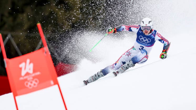 OLYMPICS - Winter Olympic Games, Olympische Spiele, Olympia, OS Milano Cortina 2026 BORMIO,ITALY,14.FEB.26 - OLYMPICS, ALPINE SKIING - Winter Olympic Games Milano Cortina 2026, giant slalom, men. Image shows Henrik Kristoffersen (NOR).  GEPAxpictures xHaraldxSteiner