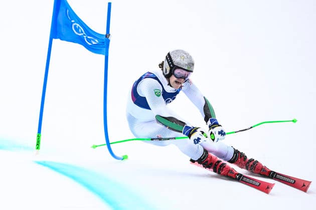 BORMIO, ITALIEN 20260214 Lucas Pinheiro Braathen, Brasilien, under första aket i herrarnas storslalom pa Stelvio Ski Center i Bormio, Italien. *** Bilden ingar i SPORTPAKET. För övriga BETALBILD *** BORMIO ITALIEN x10080x *** BORMIO, ITALY 20260214 Lucas Pinheiro Braathen, Brazil, during the first run of the mens giant slalom at Stelvio Ski Center in Bormio, Italy Picture in SPORT PACKAGE For others PAY PICTURE BORMIO ITALY x10080x  Copyright: xFredrikxSandberg TTx OS 2026 ALPINT STORSLALOM HERRAR