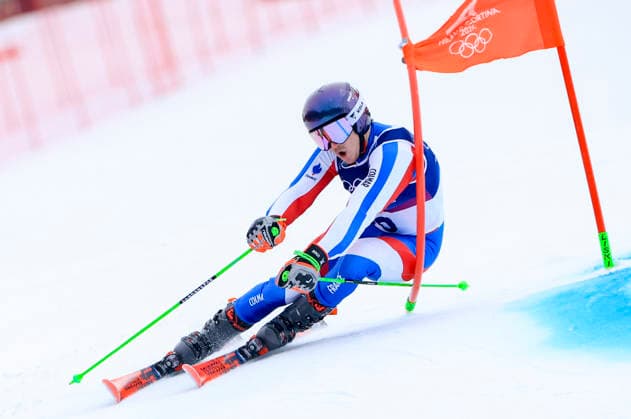 OLYMPICS - Winter Olympic Games, Olympische Spiele, Olympia, OS Milano Cortina 2026 BORMIO,ITALY,14.FEB.26 - OLYMPICS, ALPINE SKIING - Winter Olympic Games Milano Cortina 2026, giant slalom, men. Image shows Leo Anguenot (FRA).  GEPAxpictures xWolfgangxGrebien