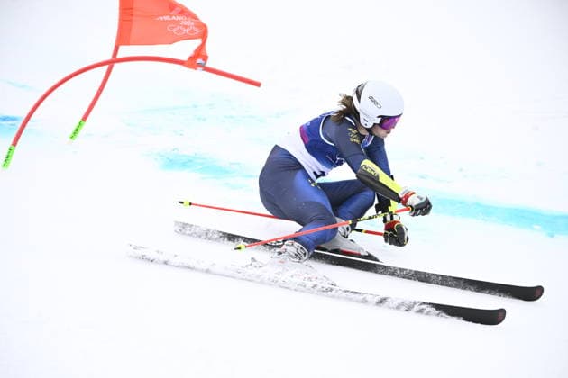 BORMIO, ITALIEN 20260214 Fabian Ax Swartz under första aket i herrarnas storslalom pa Stelvio Ski Center i Bormio, Italien. *** Bilden ingar i SPORTPAKET. För övriga BETALBILD *** BORMIO ITALIEN x10080x *** BORMIO, ITALY 20260214 Fabian Ax Swartz during the first run of the mens giant slalom at Stelvio Ski Center in Bormio, Italy The picture is in the SPORT PACKAGE For other PICTURES BORMIO ITALY x10080x  Copyright: xFredrikxSandberg TTx OS 2026 ALPINT STORSLALOM HERRAR