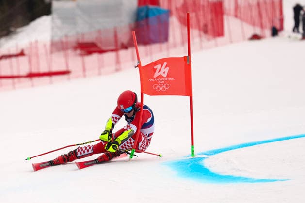 GIOCHI OLIMPICI - Olimpiadi Invernali Milano-Cortina 2026 - Alpine Skiing Men s Giant Slalom F Zubcic (CRO) Bormio Italy  Copyright: xIPAxSport ABACAx