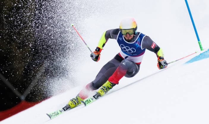 OLYMPICS - Winter Olympic Games, Olympische Spiele, Olympia, OS Milano Cortina 2026 BORMIO,ITALY,14.FEB.26 - OLYMPICS, ALPINE SKIING - Winter Olympic Games Milano Cortina 2026, giant slalom, men. Image shows Stefan Brennsteiner (AUT).  GEPAxpictures xHaraldxSteiner