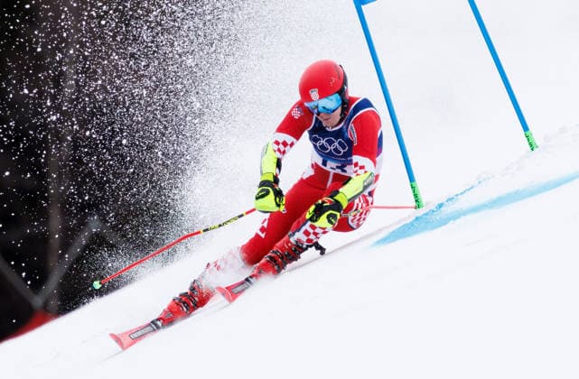 OLYMPICS - Winter Olympic Games, Olympische Spiele, Olympia, OS Milano Cortina 2026 BORMIO,ITALY,14.FEB.26 - OLYMPICS, ALPINE SKIING - Winter Olympic Games Milano Cortina 2026, giant slalom, men. Image shows Filip Zubcic (CRO).  GEPAxpictures xHaraldxSteiner