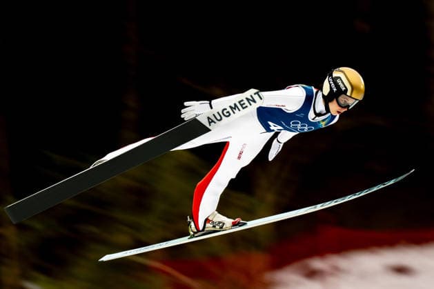OLYMPICS - Winter Olympic Games, Olympische Spiele, Olympia, OS Milano Cortina 2026 PREDAZZO,ITALY,14.FEB.26 - OLYMPICS, Ski jumping, Skispringen, Ski, nordisch - Winter Olympic Games Milano Cortina 2026, large hill, women, training. Image shows Lisa Eder (AUT).  GEPAxpictures xOliverxLerch