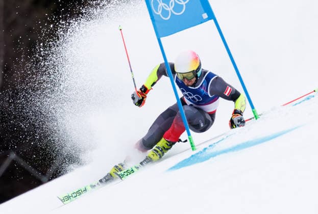 OLYMPICS - Winter Olympic Games, Olympische Spiele, Olympia, OS Milano Cortina 2026 BORMIO,ITALY,14.FEB.26 - OLYMPICS, ALPINE SKIING - Winter Olympic Games Milano Cortina 2026, giant slalom, men. Image shows Stefan Brennsteiner (AUT).  GEPAxpictures xHaraldxSteiner
