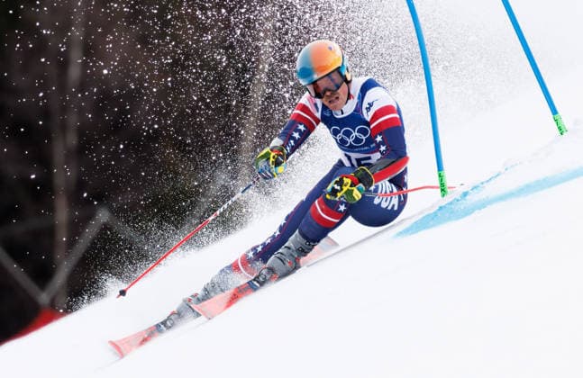 OLYMPICS - Winter Olympic Games, Olympische Spiele, Olympia, OS Milano Cortina 2026 BORMIO,ITALY,14.FEB.26 - OLYMPICS, ALPINE SKIING - Winter Olympic Games Milano Cortina 2026, giant slalom, men. Image shows River Radamus (USA).  GEPAxpictures xHaraldxSteiner