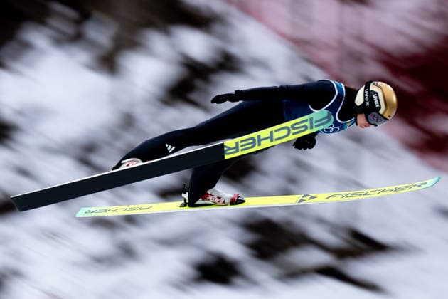 OLYMPICS - Winter Olympic Games, Olympische Spiele, Olympia, OS Milano Cortina 2026 PREDAZZO,ITALY,14.FEB.26 - OLYMPICS, Ski jumping, Skispringen, Ski, nordisch - Winter Olympic Games Milano Cortina 2026, large hill, women, training. Image shows Agnes Reisch (GER).  GEPAxpictures xOliverxLerch