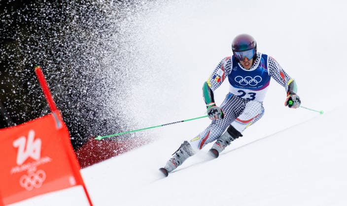 OLYMPICS - Winter Olympic Games, Olympische Spiele, Olympia, OS Milano Cortina 2026 BORMIO,ITALY,14.FEB.26 - OLYMPICS, ALPINE SKIING - Winter Olympic Games Milano Cortina 2026, giant slalom, men. Image shows Joan Verdu (AND).  GEPAxpictures xHaraldxSteiner