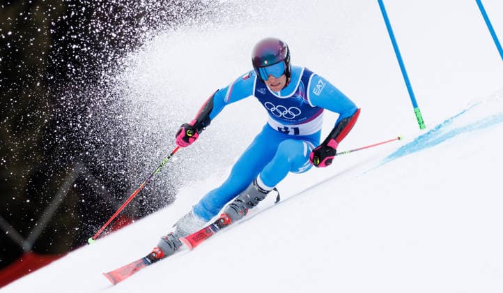 OLYMPICS - Winter Olympic Games, Olympische Spiele, Olympia, OS Milano Cortina 2026 BORMIO,ITALY,14.FEB.26 - OLYMPICS, ALPINE SKIING - Winter Olympic Games Milano Cortina 2026, giant slalom, men. Image shows Giovanni Franzoni (ITA).  GEPAxpictures xHaraldxSteiner
