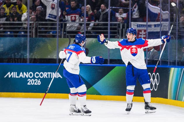 260214 Juraj Slafkovsky of Slovakia celebrates 1-1 in the men s Ice hockey, Eishockey game between Sweden and Slovakia during day 8 of the 2026 Winter Olympics on February 14, 2026 in Milan. Photo: Carl Sandin BILDBYRAN kod CS CS0879 ishockey ice hockey Olympic Games, Olympische Spiele, Olympia, OS olympics winter olympics os ol olympiska spel vinter-os olympiske leker milano cortina 2026 milan cortina 2026 milano cortina 2026 olympic games milano cortina 2026 winter olympic games milano cortina-os milano cortina-ol vinter-ol 8 bbeng sverige sweden slovakien slovakia jubel *** 260214 Juraj Slafkovsky of Slovakia celebrates 1 1 in the men s ice hockey game between Sweden and Slovakia during day 8 of the 2026 Winter Olympics on February 14, 2026 in Milan Photo Carl Sandin BILDBYRAN kod CS CS0879 ishockey ice hockey olympic games olympics winter olympics os ol olympiska spel vinter os olympiske leker milano cortina 2026 milan cortina 2026 milano cortina 2026 olympic games milano cortina 2026 winter olympic games milano cortina os milano cortina ol vinter ol 8 bbeng sverige sweden slovakien slovakia jubel  Copyright: CARLxSANDIN BB260214CS025