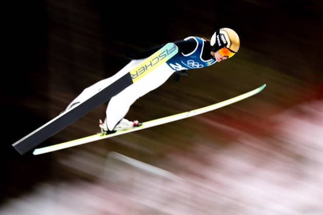 OLYMPICS - Winter Olympic Games, Olympische Spiele, Olympia, OS Milano Cortina 2026 PREDAZZO,ITALY,14.FEB.26 - OLYMPICS, Ski jumping, Skispringen, Ski, nordisch - Winter Olympic Games Milano Cortina 2026, large hill, women, training. Image shows Katra Komar (SLO).  GEPAxpictures xOliverxLerch