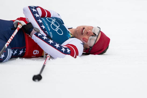 260214 Julia Kern of United States competes in the women s 4 x 7.5km relay cross-country skiing race during day 8 of the 2026 Winter Olympics on February 14, 2026 in Val di Fiemme. Photo: Joel Marklund BILDBYRAN kod JM MT0980 skidor cross-country skiing langrenn Olympic Games, Olympische Spiele, Olympia, OS olympics winter olympics os ol olympiska spel vinter-os olympiske leker milano cortina 2026 milan cortina 2026 milano cortina 2026 olympic games milano cortina 2026 winter olympic games milano cortina-os milano cortina-ol vinter-ol 8 bbeng stafett dam *** 260214 Julia Kern of United States competes in the women s 4 x 7 5km relay cross country skiing race during day 8 of the 2026 Winter Olympics on February 14, 2026 in Val di Fiemme Photo Joel Marklund BILDBYRAN kod JM MT0980 skidor cross country skiing langrenn olympic games olympics winter olympics os ol olympiska spel vinter os olympiske leker milano cortina 2026 milan cortina 2026 milano cortina 2026 olympic games milano cortina 2026 winter olympic games milano cortina os milano cortina ol vinter ol 8 bbeng relay dam  Copyright: JOELxMARKLUND BB260214JM017