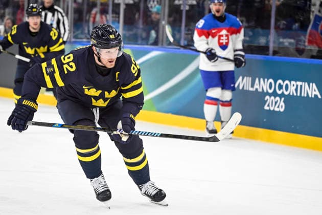 MILANO, ITALIEN 20260214 Sveriges Gabriel Landeskog (92) under ishockeymatchen i grupp B mellan Sverige och Slovakien i Santagiulia Arena under OS i Milano. *** Bilden ingar i SPORTPAKET. För övriga BETALBILD *** MILANO ITALIEN x10070x *** MILANO, ITALY 20260214 Swedens Gabriel Landeskog 92 during the Group B ice hockey match between Sweden and Slovakia at the Santagiulia Arena during the Milan Olympics Picture in SPORTPAKET For others PAYPICTURE MILANO ITALY x10070x  Copyright: xJessicaxGow TTx OS 2026 ISHOCKEY SVERIGE-SLOVAKIEN