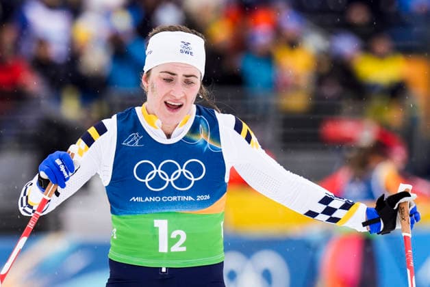 Winter Olympics in Milan Cortina 2026 Val di Fiemme, Italy 20260214. Ebba Andersson from Sweden during the women s cross-country skiing 4 x 7.5 km relay at Lago di Tesero during the Winter Olympics in Milano Cortina 2026. Photo: Terje Pedersen NTB Val di Fiemme Italy EDITORIAL USE ONLY. RESTRICTED USE FOR BETTING COMPANIES Ref:_SPOm-Puw1ESj4I.jpg *** Winter Olympics in Milan Cortina 2026 Val di Fiemme, Italy 20260214 Ebba Andersson from Sweden during the women s cross country skiing 4 x 7 5 km relay at Lago di Tesero during the Winter Olympics in Milano Cortina 2026 Photo Terje Pedersen NTB Val di Fiemme Italy EDITORIAL USE ONLY RESTRICTED USE FOR BETTING COMPANIES  Copyright: xTerjexPedersenx xNTBx
