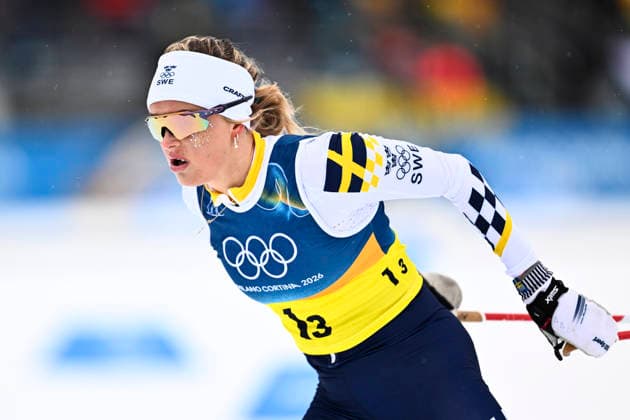 VAL DI FIEMME, ITALY 20260214 Sweden s Ebba Andersson and Linn Svahn take turns in the women s 4 x 7.5 km relay during the Winter Olympics at the Tesero cross-country skiing stadium in Val di Fiemme, Italy. *** The image is included in the SPORTS PACKAGE. For others PAYMENT IMAGE *** VAL DI FIEMME ITALY x10430x *** VAL DI FIEMME, ITALY 20260214 Sweden s Ebba Andersson and Linn Svahn take turns in the women s 4 x 7 5 km relay during the Winter Olympics at the Tesero cross country skiing stadium in Val di Fiemme, Italy The image is included in the SPORTS PACKAGE For others PAYMENT IMAGE VAL DI FIEMME ITALY x10430x  Copyright: xChristinexOlsson TTx OS 2026 SKIDOR STAFETT DAM