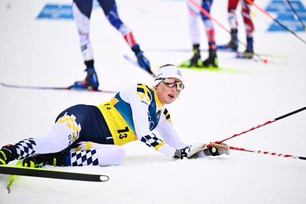 VAL DI FIEMME, ITALY 20260214 Sweden s Ebba Andersson and Linn Svahn take turns in the women s 4 x 7.5 km relay during the Winter Olympics at the Tesero cross-country skiing stadium in Val di Fiemme, Italy. *** The image is included in the SPORTS PACKAGE. For others PAYMENT IMAGE *** VAL DI FIEMME ITALY x10430x *** VAL DI FIEMME, ITALY 20260214 Sweden s Ebba Andersson and Linn Svahn take turns in the women s 4 x 7 5 km relay during the Winter Olympics at the Tesero cross country skiing stadium in Val di Fiemme, Italy The image is included in the SPORTS PACKAGE For others PAYMENT IMAGE VAL DI FIEMME ITALY x10430x  Copyright: xChristinexOlsson TTx OS 2026 SKIDOR STAFETT DAM