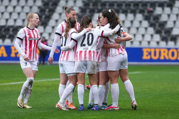 Google Pixel Frauen-Bundesliga: SC Freiburg vs. 1. FC Union Berlin, 14.02.2026 Torjubel zum 1:1 durch Svenja Fölmli (SC Freiburg, 9) Google Pixel Frauen-Bundesliga: SC Freiburg vs. 1. FC Union Berlin, Dreisamstadion, 14.02.2026 DFB DFL REGULATIONS PROHIBIT ANY USE OF PHOTOGRAPHS AS IMAGE SEQUENCES AND OR QUASI-VIDEO. Copyright: xBEAUTIFULxSPORTS Boscox