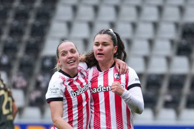 Google Pixel Frauen-Bundesliga: SC Freiburg vs. 1. FC Union Berlin, 14.02.2026 Torjubel zum 1:1 durch Svenja Fölmli (SC Freiburg, 9) Google Pixel Frauen-Bundesliga: SC Freiburg vs. 1. FC Union Berlin, Dreisamstadion, 14.02.2026 DFB DFL REGULATIONS PROHIBIT ANY USE OF PHOTOGRAPHS AS IMAGE SEQUENCES AND OR QUASI-VIDEO. Copyright: xBEAUTIFULxSPORTS Boscox